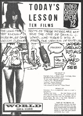 Underground Cinema 12 Ad